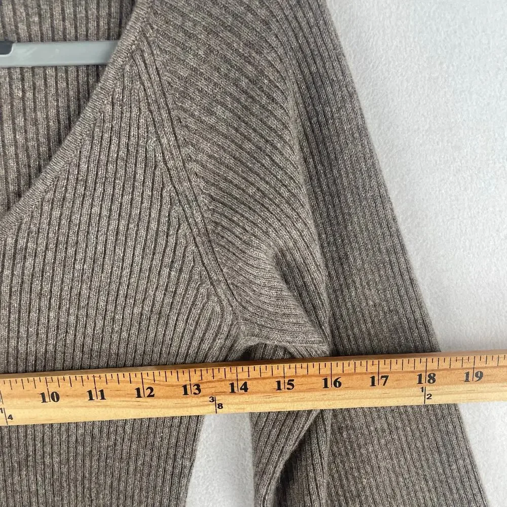 REFORMATION Hart Cashmere Sweater Cocoa SZ M Climate Neutral Certified
